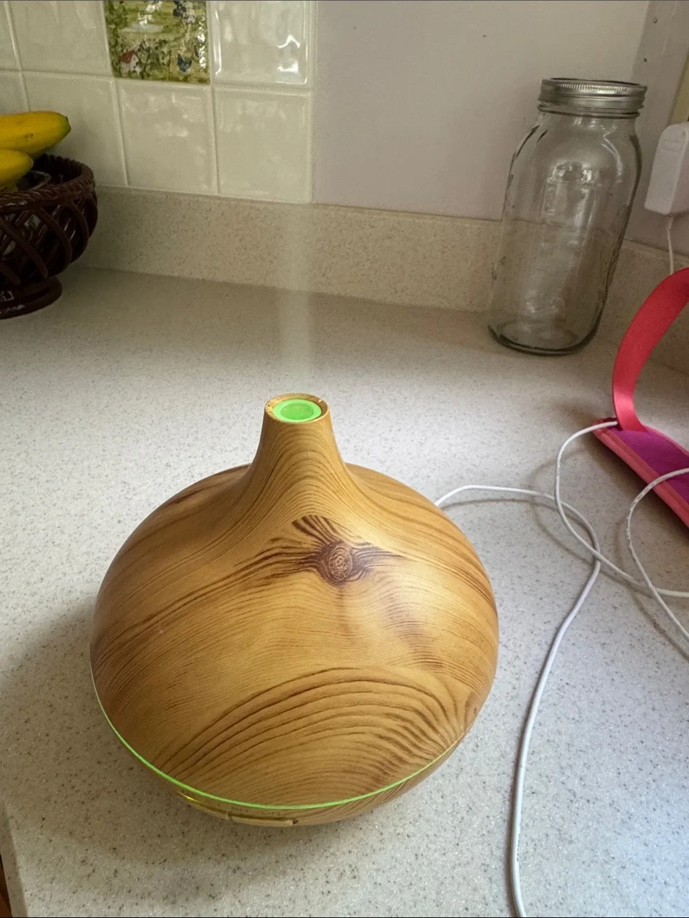Wood Grain Essential Oil Diffuser - Light Brown